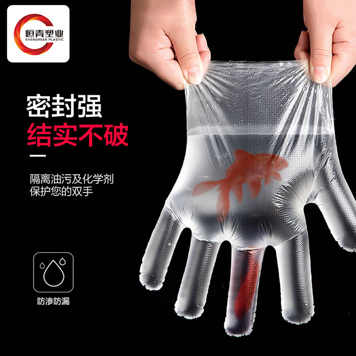 Disposable PE gloves NO.6